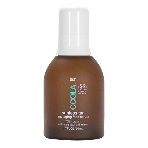 Coola Organic Sunless Tan Anti-Aging Face Serum on white background
