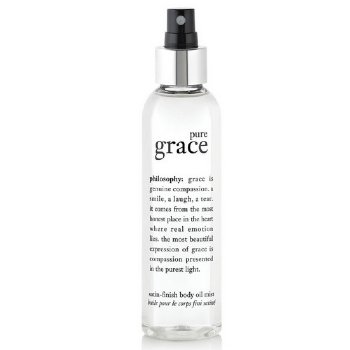Philosophy philosophy Pure Grace Perfumed Body Oil Spray on white background