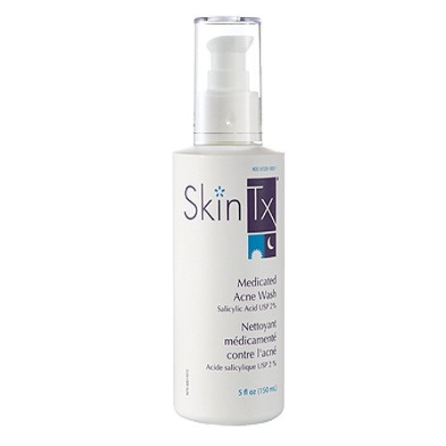 SkinTx Medicated Acne Wash on white background