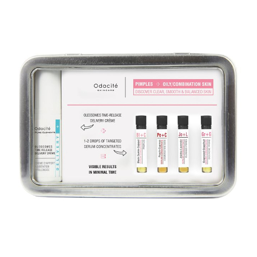 Odacite Pure Elements Discovery Kit - Pimples + Oily/Combination Skin on white background