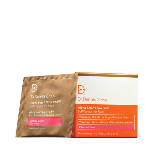 Dr Dennis Gross Alpha Beta Glow Pad Intense Glow  20 applications on white background