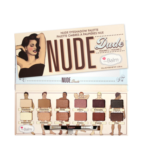 theBalm Nude Dude Palette on white background