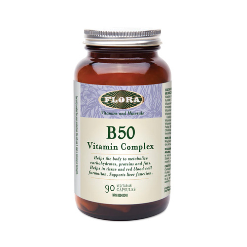 Flora B 50 Vitamin Complex on white background