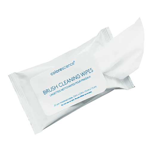 Colorescience Brush Cleaning Wipes on white background