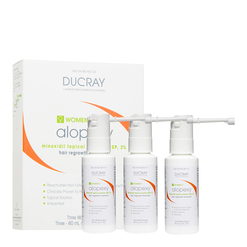 Ducray Hair Regrowth Treatment MTS 2% (For Women) on white background