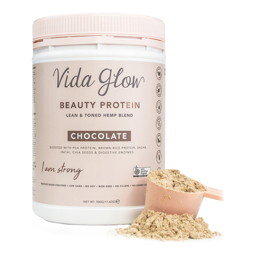 Vida Glow Beauty Protein - Chocolate, 500g/17.6 oz