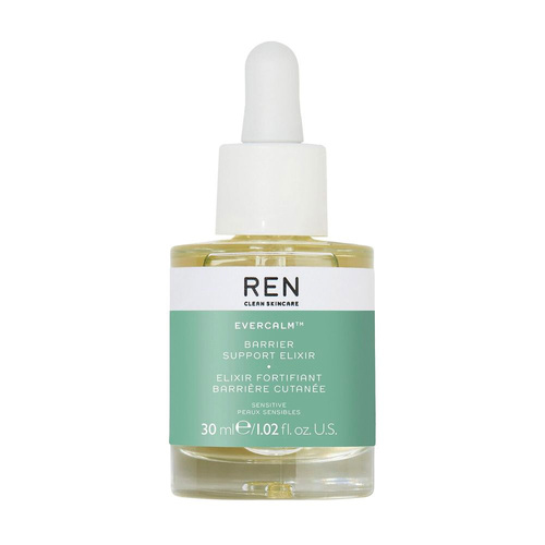 Ren Evercalm Barrier Support Elixir Oil on white background