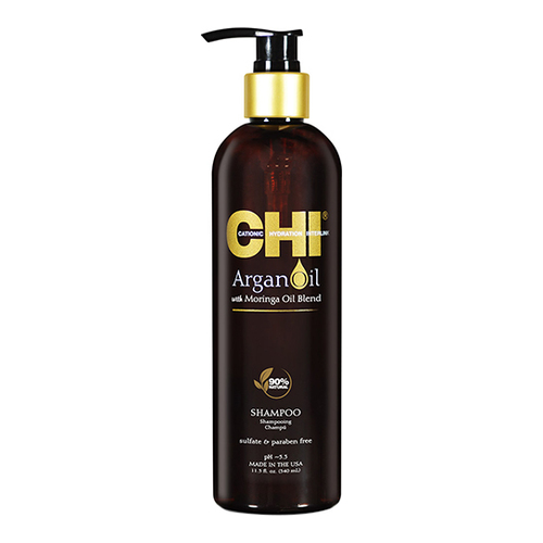 CHI Moringa Oil Shampoo on white background