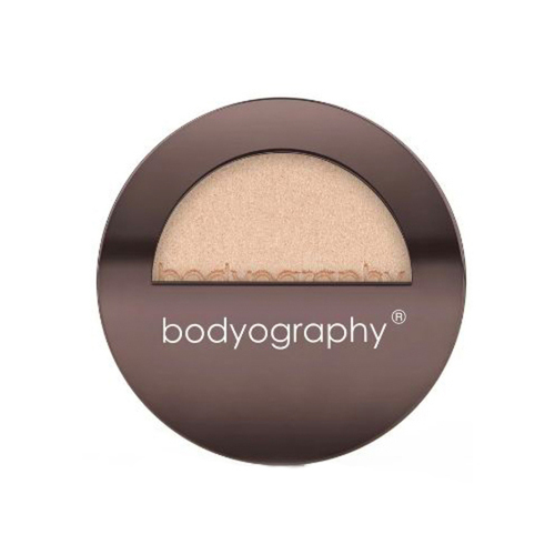 Bodyography Pressed Highlighter - From Within (Brilliant Light Gold) on white background