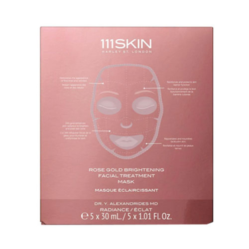 111SKIN Rose Gold Brightening Facial Treatment Mask on white background