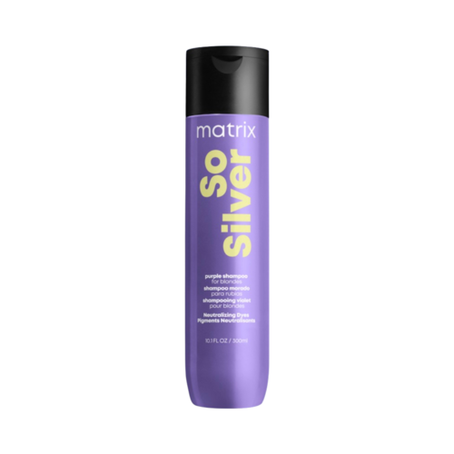 Matrix So Silver Purple Shampoo for Blonde and Silver Hair on white background
