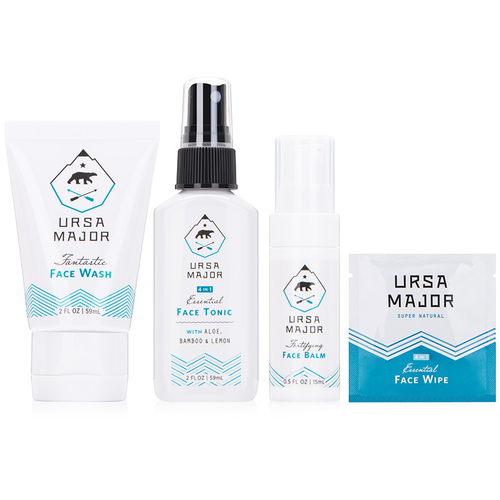 Ursa Major Travelers Skin Care Kit on white background