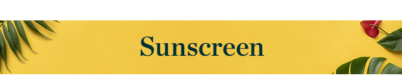 Sunscreen Banner