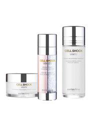CELL SHOCK WHITE right banner