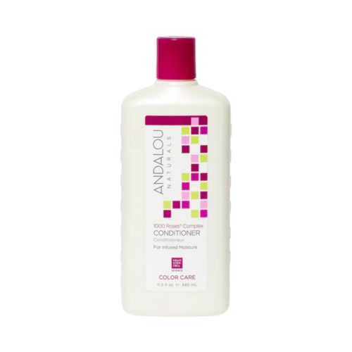 Andalou Naturals 1000 Roses Complex Color Care Conditioner on white background