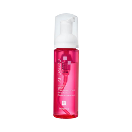 Andalou Naturals 1000 Roses Gentle Cleansing Foam, 163ml/5.51 fl oz Andalou Naturals 1000 Roses Gentle Cleansing Foam on white background