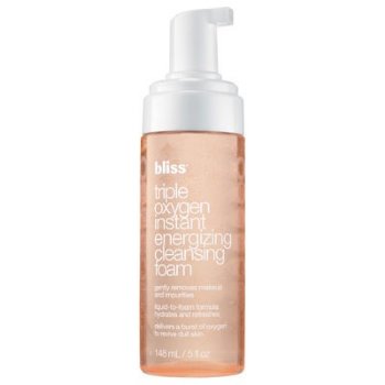 Bliss Triple Oxygen Instant Energizing Cleansing Foam on white background