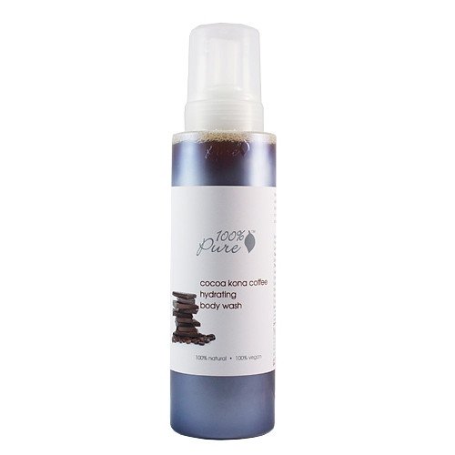 100% Pure Organic Blood Orange Body Wash on white background