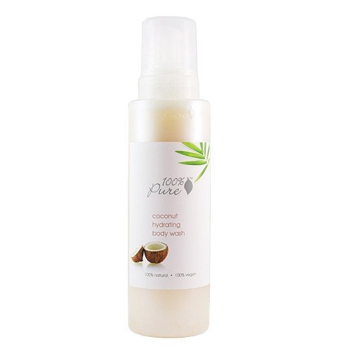 100% Pure Organic Blood Orange Body Wash on white background