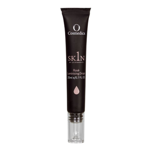 O Cosmedics 1Skin Rose Luminising Drops on white background