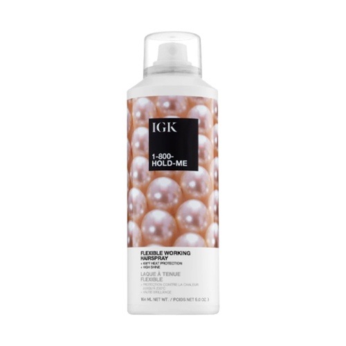 IGK Hair 1-800-Hold-Me No-Crunch Flexible Hold on white background