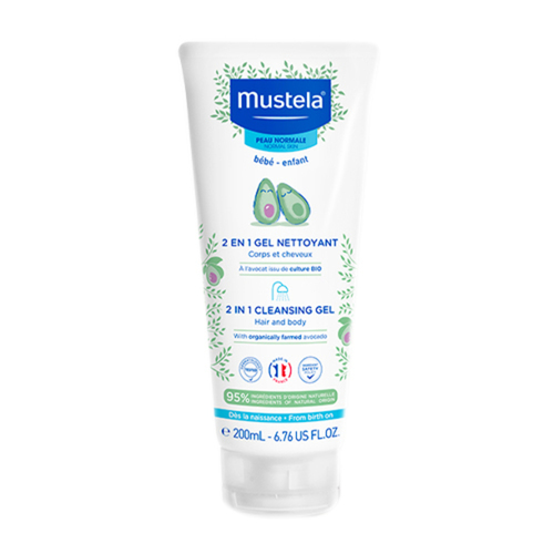 Mustela 2 in 1 Cleansing Gel, 200ml/6.8 fl oz