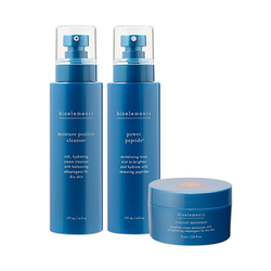 3 Step Starter Kit for Dry Skin on white background