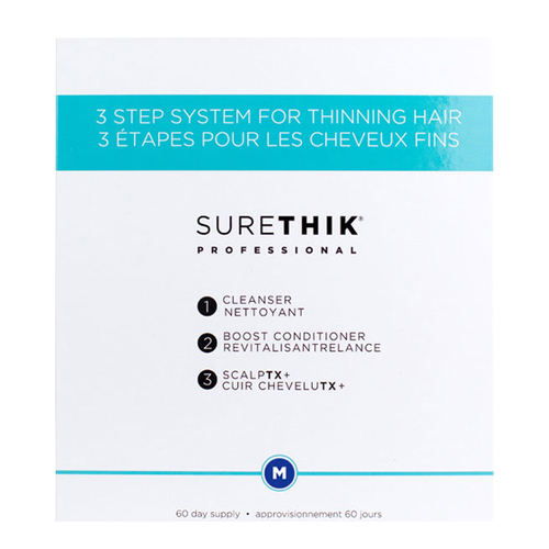 Surethik  3 Step System for Thinning Hair for  Men, 1 set