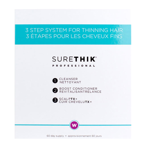 Surethik  3 Step System for Thinning Hair for  Women on white background