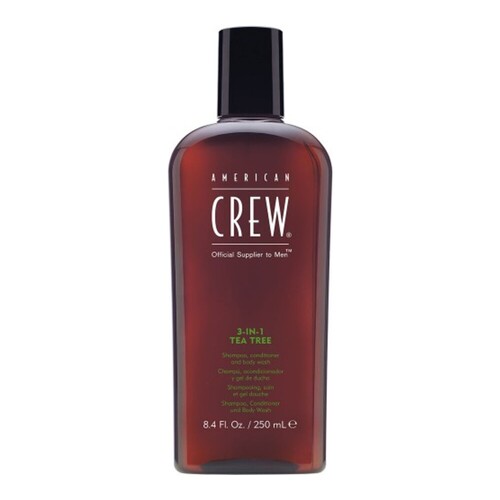 American Crew 3-in-1 Tea Tree Shampoo on white background