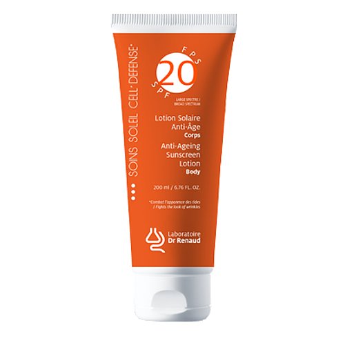 Dr Renaud Anti-Aging Sunscreen Lotion Broad Spectrum SPF 20 on white background