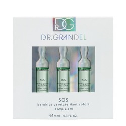 SOS Ampoule on white background