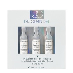 Hyaluron at Night Ampoule on white background