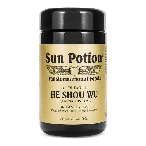 Sun Potion He Shou Wu on white background
