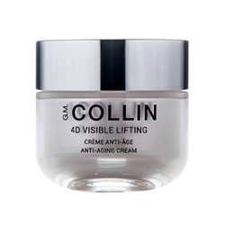 4D Visible Lifting Cream on white background