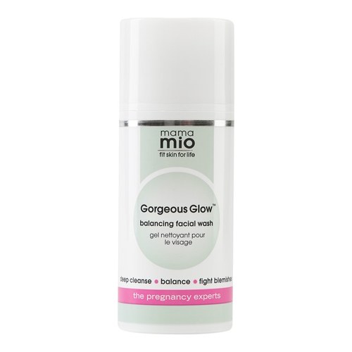 Mama Mio Gorgeous Glow Balancing Facial Wash on white background