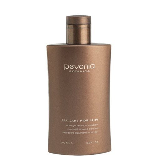 Pevonia Mens Aqua Gel Foaming Cleanser on white background