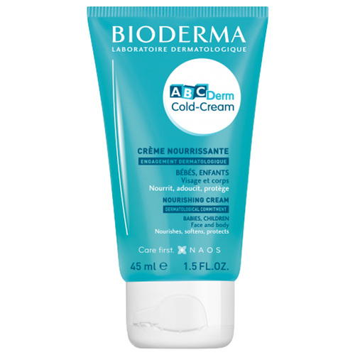 Bioderma ABCDerm Cold Cream Face Cream on white background
