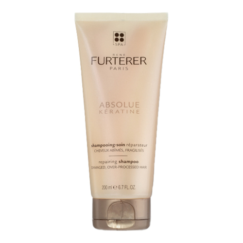 Rene Furterer ABS Keratine Ultimate Regenerating Shampoo on white background