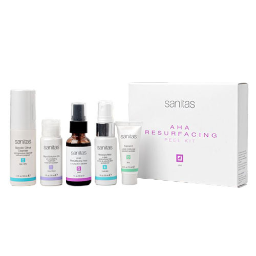 Sanitas AHA Resurfacing Peel Kit on white background