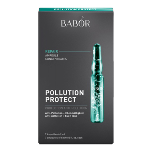 Babor Ampoule Serum Concentrates Repair Pollution Protect on white background