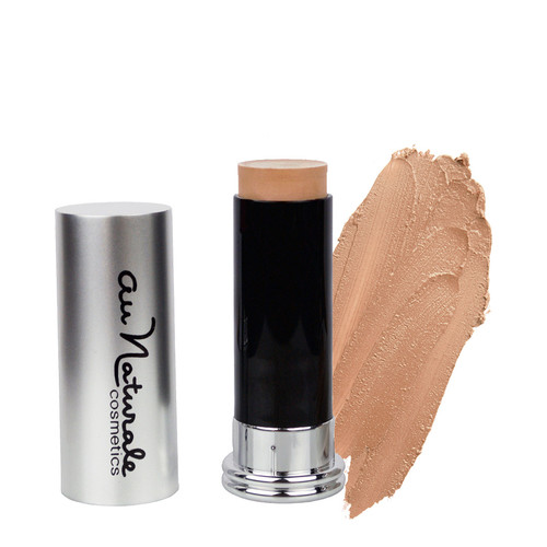 Au Naturale Cosmetics Organic Creme Foundation - Sand on white background