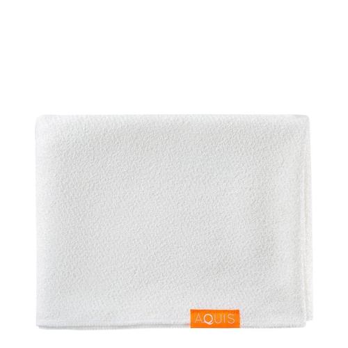 AQUIS Long Hair Towel - Chevron on white background