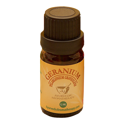 Ayurvedic Aromatherapy Geranium Essential Oil, 12ml/0.4 fl oz