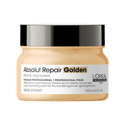 Absolut Repair Gold Mask Thick Hair on white background