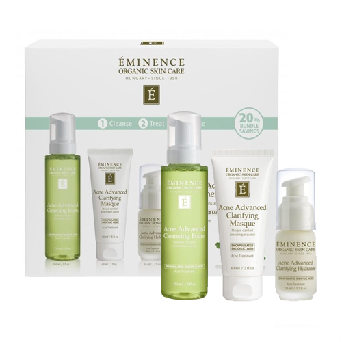 Eminence Organics Acne Advanced 3-Step Treatment System, 1 set