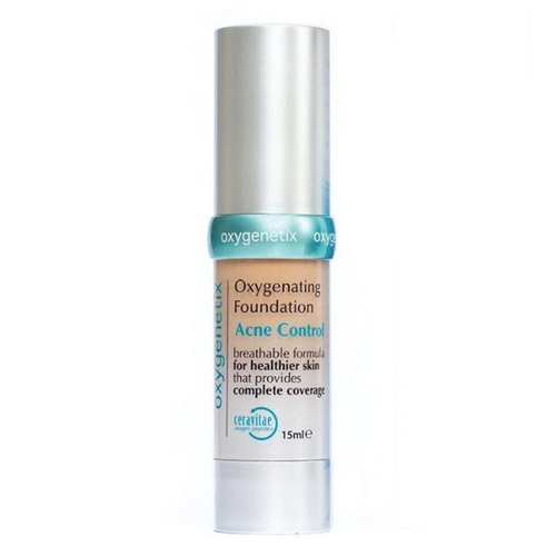 Oxygenetix Acne Control Foundation - Almond on white background