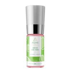 Acne Remedies Antiox AHA Tonic on white background