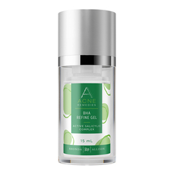 Acne Remedies BHA Refine Gel on white background