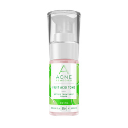 Acne Remedies Fruit Acid Tonic on white background
